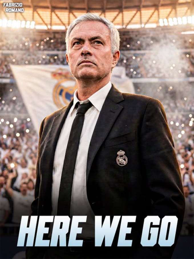 Mourinho sắp chính thức trở lại dẫn dắt Real Madrid lần thứ 2 - Ảnh: Fabrizio Romano