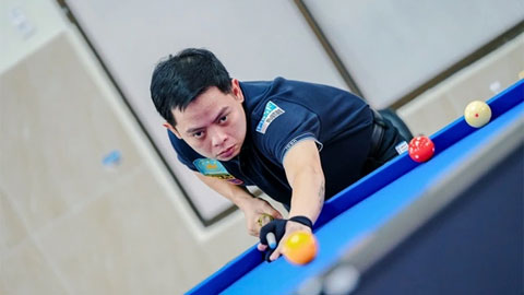  Lê Thành Tiến bị loại ở vòng đầu 'World Cup billiards Việt Nam'