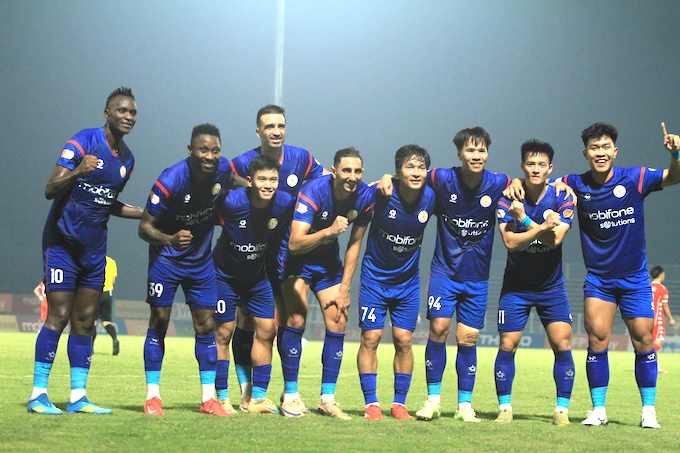 PVF-CAND quyết phải thắng trong trận đấu cuối mùa này. Ảnh: Minh Tuấn