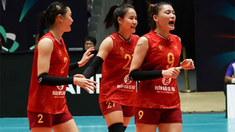  Đội tuyển bóng chuyền nữ Việt Nam thắng kịch tính Indonesia ở AVC Cup 2026