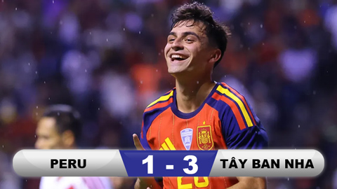  Kết quả Peru 1-3 Tây Ban Nha: La Roja thị uy sức mạnh