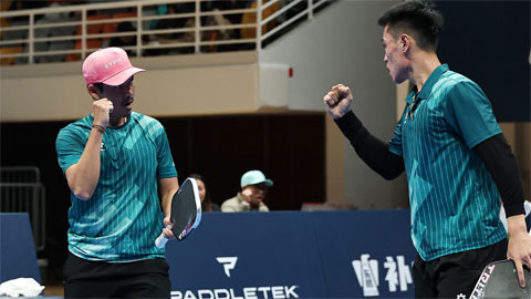  Trương Vinh Hiển và Đỗ Minh Quân vào chung kết đôi nam giải pickleball ở Bắc Kinh