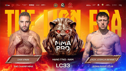 Dan Vinni sẽ chạm trán Zack Joshua Bennet ở trận 3 tại LC33