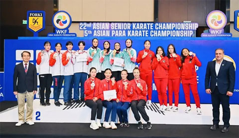 Đội kumite nữ của karate Việt Nam sẽ góp mặt ở World Cup đồng đội cuối năm