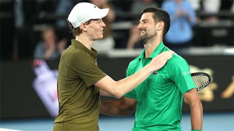  Sinner và Djokovic tái hiện bán kết Wimbledon năm ngoái