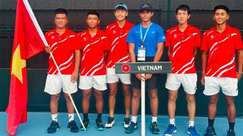  Tuyển quần vợt nam Việt Nam trụ hạng thành công tại Davis Cup nhóm III