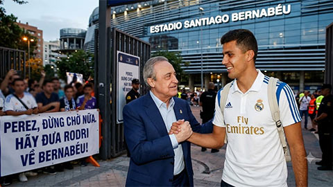  Perez còn chờ gì nữa, hãy đưa Rodri về Bernabeu