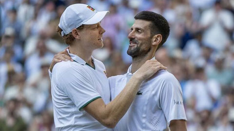  Djokovic: 'Đấu Alcaraz và Sinner như gặp lại chính mình thời đỉnh cao'