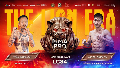  'Nghệ nhân knockout' Huỳnh Ngọc Tín đụng 'Thần Lâm' ở LION Championship 34