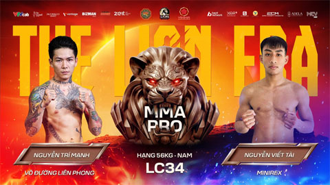  Nguyễn Viết Tài đấu Nguyễn Trí Mạnh ở màn ra mắt LION Championship