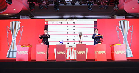 BTC bốc thăm V.League 2026/27 - Ảnh: Đức Cường 
