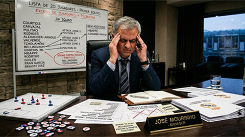  Mourinho chốt kế hoạch 20 cầu thủ, Real Madrid căng như dây đàn