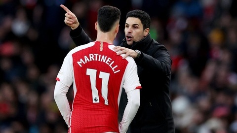  Sự lớn mạnh của Arsenal tỷ lệ nghịch với tương lai của Gabriel Martinelli