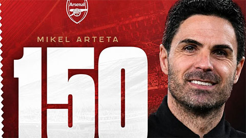  Arteta đi vào lịch sử Premier League với cột mốc đặc biệt