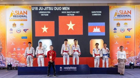  Jujitsu Việt Nam giành 120 HCV, vô địch Đông Nam Á 2026