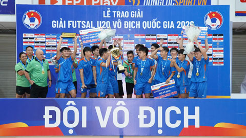  Đại thắng Sahako, Thái Sơn Nam TP.HCM vô địch giải futsal U20 VĐQG 2026