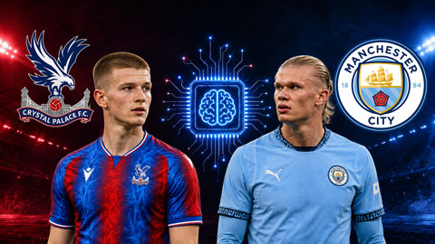  Siêu máy tính dự đoán kết quả Palace vs Man City tại Ngoại hạng Anh