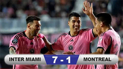  Kết quả Inter Miami 7-1 Montreal: Messi lập poker