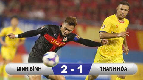  Kết quả Ninh Bình 2-1 Thanh Hóa: Đội khách bị từ chối bàn thắng, Ninh Bình lên đầu BXH