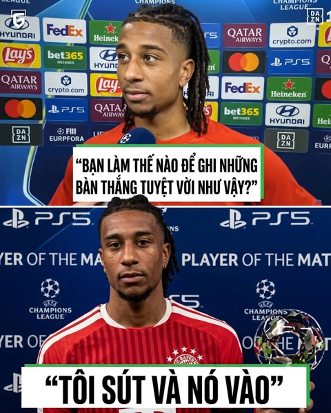Câu trả lời phỏng vấn cực ngắn của Olise - Ảnh: Goal