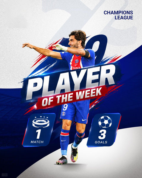 Ferran Torres được bầu là cầu thủ xuất sắc nhất lượt trận - Ảnh: @sbotopofcl