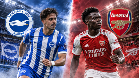  Trực tiếp Brighton vs Arsenal, 21h00 ngày 19/9: Pháo thủ vững ngôi đầu Ngoại hạng Anh?