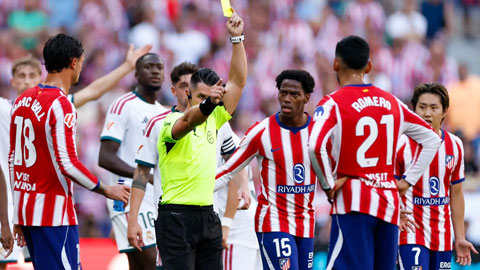  Real Madrid TV: 'Atletico lẽ ra phải nhận 2 thẻ đỏ'