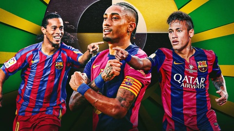  Barca: Raphinha sắp vượt Ronaldinho, ngắm đích Neymar