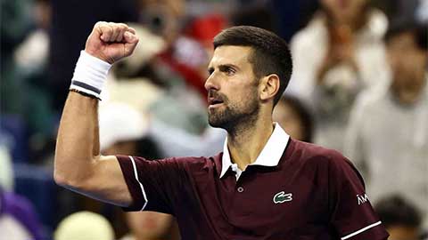  Djokovic thắng trận sau gần 3 tháng, khởi đầu hoàn hảo tại Trung Quốc mở rộng