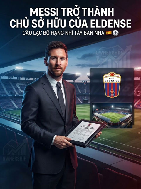 Messi chỉ còn chờ thủ tục để chính thức thành ông chủ của Eldense