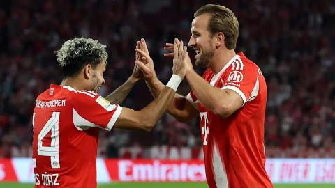 Kane và Diaz cùng ghi dấu ấn trong chiến thắng của Bayern