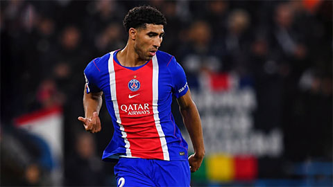 Hakimi cân bằng thành tích của Salah trong lịch sử Champions League